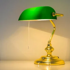 Lampe de banquier Laiton, 1 lumière