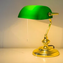 Lampe de banquier Laiton, 1 lumière