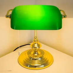 Lampe de banquier Laiton, 1 lumière
