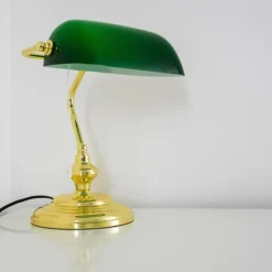 Lampe de banquier Laiton, 1 lumière