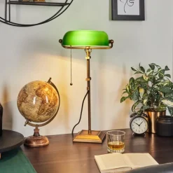 Lampe de banquier Ragaz Bronze, 1 lumière
