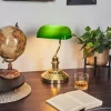 Lampe de banquier verte Or, Vert, Laiton, 1 lumière