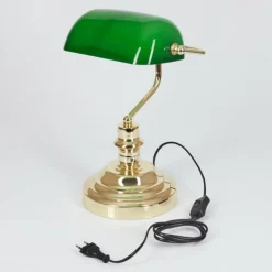 Lampe de banquier verte Or, Vert, Laiton, 1 lumière