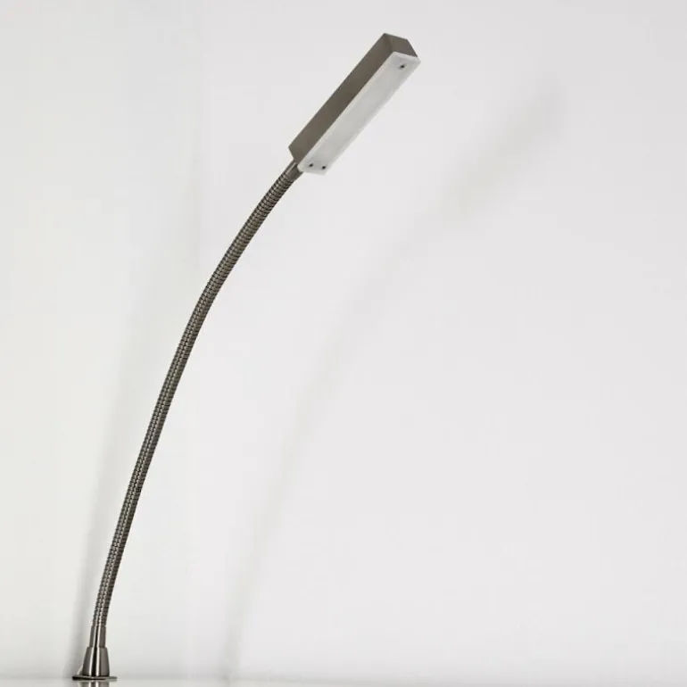 Lampe de chevet Alamo Nickel mat, 1 lumière, Détecteur de mouvement