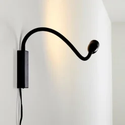 Lampe de chevet Alsea LED Noir, 1 lumière, Détecteur de mouvement
