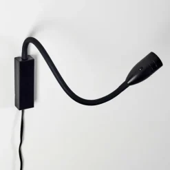 Lampe de chevet Alsea LED Noir, 1 lumière, Détecteur de mouvement