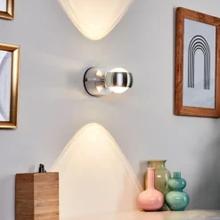 Lampe de salle de bain Florenz LED Aluminium, 2 lumières