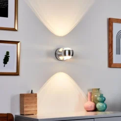 Lampe de salle de bain Florenz LED Aluminium, 2 lumières