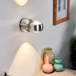 Lampe de salle de bain Florenz LED Aluminium, 2 lumières
