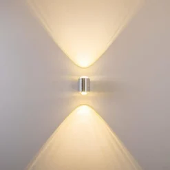 Lampe de salle de bain Florenz LED Aluminium, 2 lumières