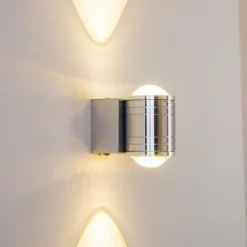 Lampe de salle de bain Florenz LED Aluminium, 2 lumières