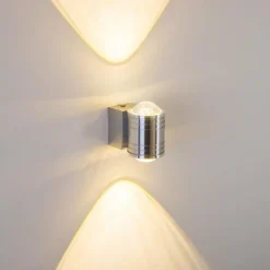 Lampe de salle de bain Florenz LED Aluminium, 2 lumières