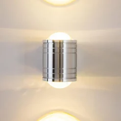 Lampe de salle de bain Florenz LED Aluminium, 2 lumières