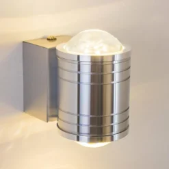 Lampe de salle de bain Florenz LED Aluminium, 2 lumières