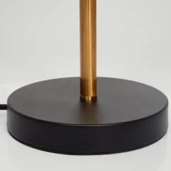 Lampe de table Alden LED Laiton, Noir, 4 lumières