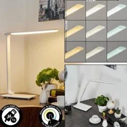 Lampe de table Chozendo LED Blanc, 1 lumière