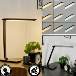 Lampe de table Chozendo LED Noir, 1 lumière