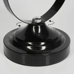 Lampe de table Foverup Chrome, Nickel mat, Noir, 1 lumière