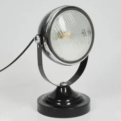 Lampe de table Foverup Chrome, Nickel mat, Noir, 1 lumière