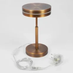 Lampe de table Huallilemu LED Vieux laiton, 1 lumière