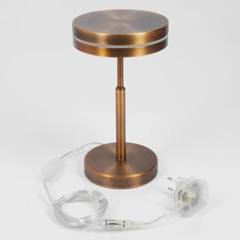 Lampe de table Huallilemu LED Vieux laiton, 1 lumière