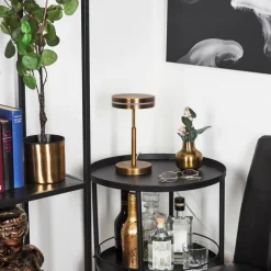 Lampe de table Huallilemu LED Vieux laiton, 1 lumière