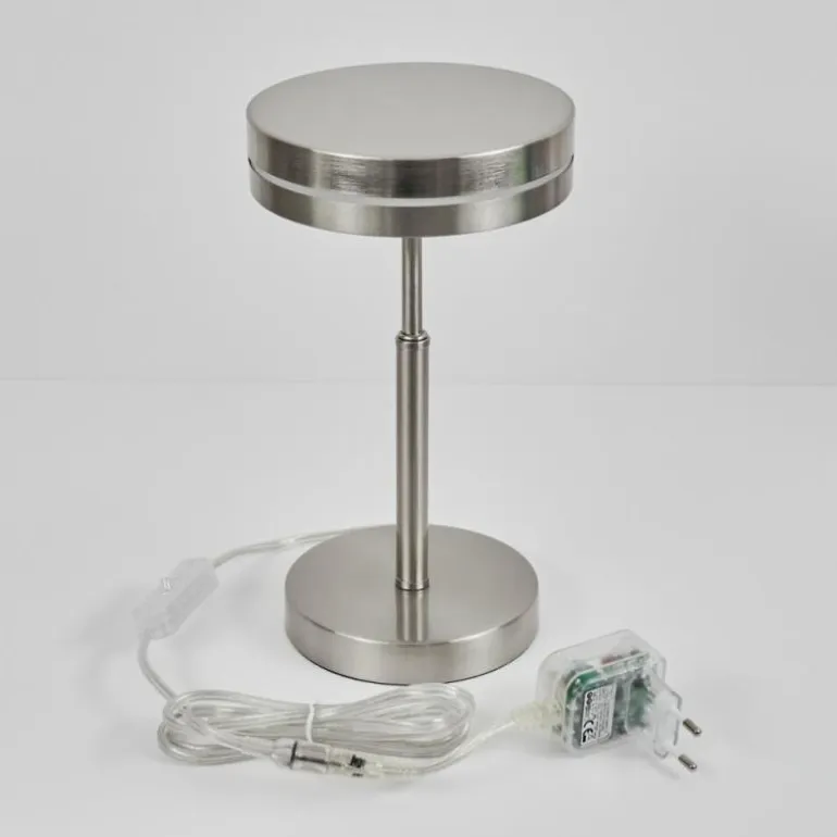 Lampe de table Huallilemu LED Nickel mat, 1 lumière