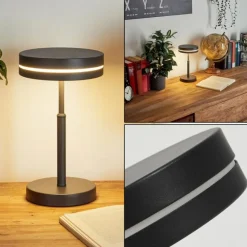 Lampe de table Huallilemu LED Noir, 1 lumière