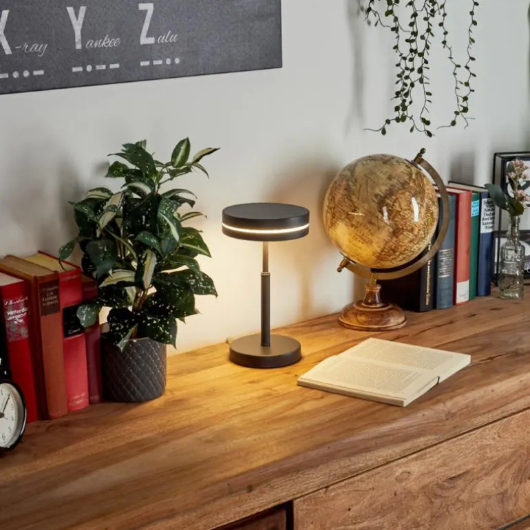 Lampe de table Huallilemu LED Noir, 1 lumière