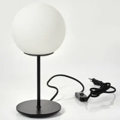 Lampe de table Karhia Noir, 1 lumière
