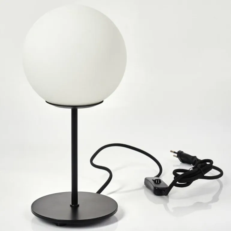 Lampe de table Karhia Noir, 1 lumière
