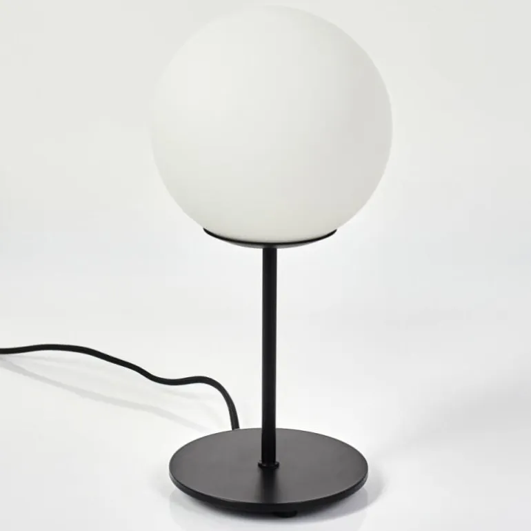 Lampe de table Karhia Noir, 1 lumière