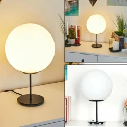 Lampe de table Karhia Noir, 1 lumière