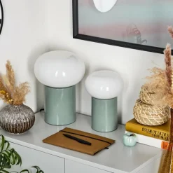 Lampe de table - kit de 2 Godrie Turquoise, 2 lumières