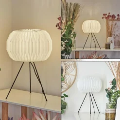 Lampe de table Regufe Noir, 1 lumière