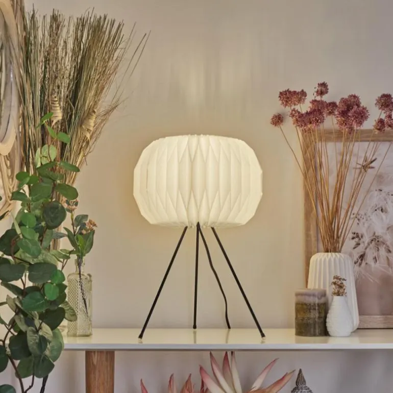 Lampe de table Regufe Noir, 1 lumière