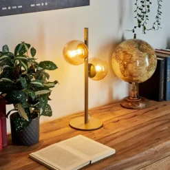 Lampe de table Remaisnil Laiton, 2 lumières