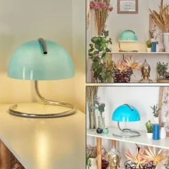 Lampe de table Seladinhas Chrome, 1 lumière