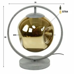 Lampe de table Stellar Anthracite, 1 lumière