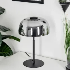 Lampe de table Werentzhouse Noir, 1 lumière