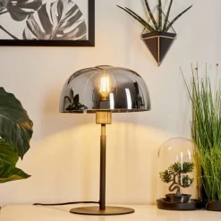 Lampe de table Werentzhouse Noir, 1 lumière
