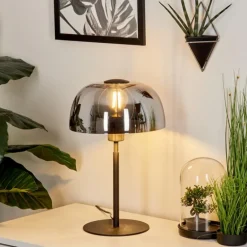 Lampe de table Werentzhouse Noir, 1 lumière