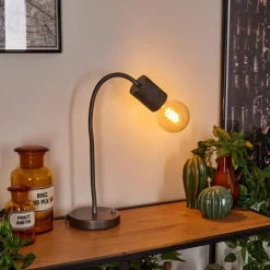 Lampe de table Ajaccio Nickel mat, 1 lumière
