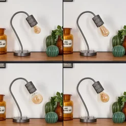 Lampe de table Ajaccio Nickel mat, 1 lumière