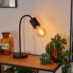 Lampe de table Ajaccio Noir, 1 lumière