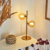 Lampe de table Alden Laiton, 2 lumières