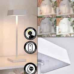 Lampe de table Algeraz LED Blanc, 1 lumière