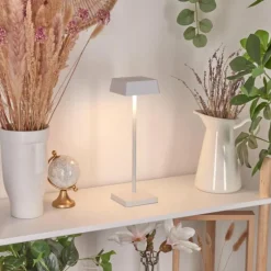 Lampe de table Algeraz LED Blanc, 1 lumière