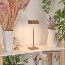 Lampe de table Algeraz LED Laiton, 1 lumière