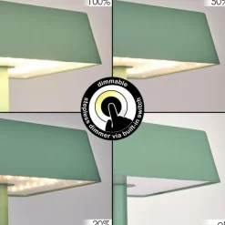 Lampe de table Algeraz LED Vert, 1 lumière